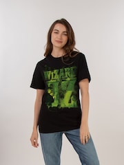 Brands In Black Women Boyfriend Fit Wizard of Oz Logo 100% Cotton T-Shirt - Image 1 of 3