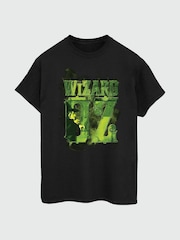 Brands In Black Women Boyfriend Fit Wizard of Oz Logo 100% Cotton T-Shirt - Image 2 of 3