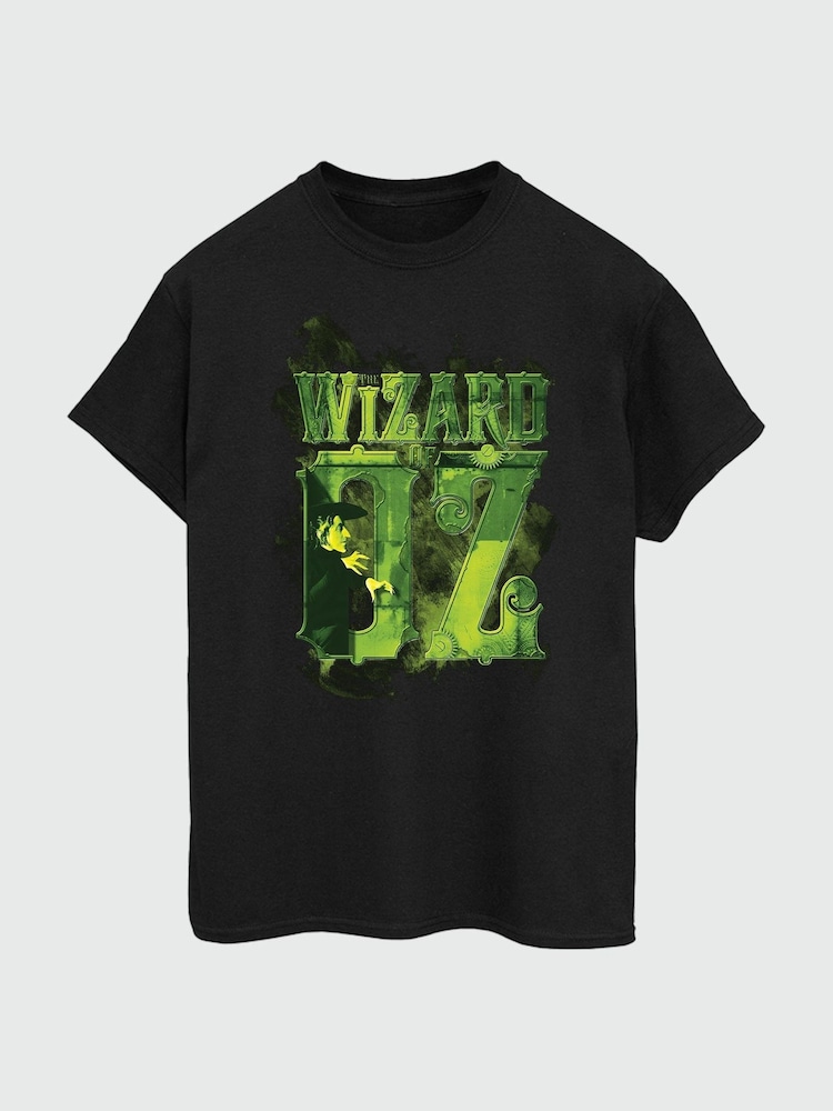Brands In Black Women Boyfriend Fit Wizard of Oz Logo 100% Cotton T-Shirt - Image 2 of 3