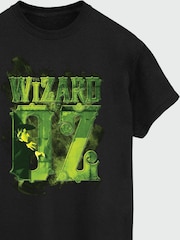 Brands In Black Women Boyfriend Fit Wizard of Oz Logo 100% Cotton T-Shirt - Image 3 of 3