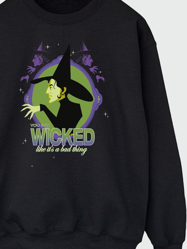 Brands In Black Wizard of Oz Wicked Women Sweatshirt - Image 3 of 3