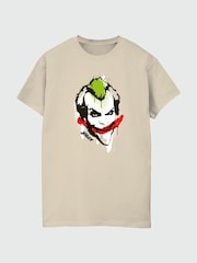 Brands In Natural Men Batman Joker Graffiti 100% Cotton T-Shirt - Image 2 of 3