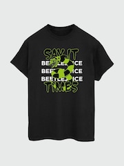 Brands In Black Men Beetlejuice Say It Three Times 100% Cotton T-Shirt - Image 2 of 3