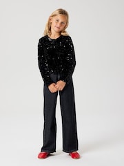 Name It Black Long Sleeve Sequin Bow Cardigan - Image 2 of 5