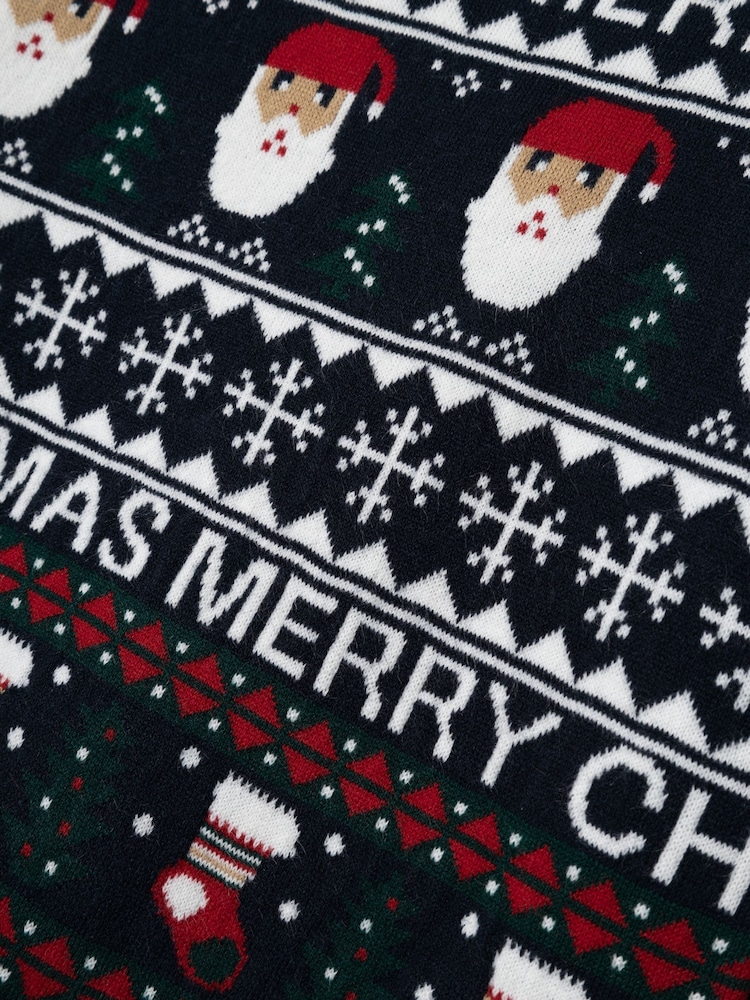 Name It Blue Christmas Novelty Knitted Jumper - Image 5 of 5 Name It Blue Christmas Novelty Knitted Jumper - Image 5 of 5