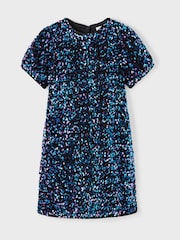 Name It Black Mixed Sequin Tunic Mini Dress - Image 3 of 5