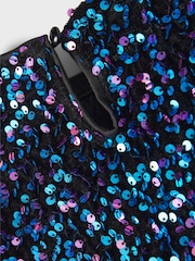 Name It Black Mixed Sequin Tunic Mini Dress - Image 5 of 5