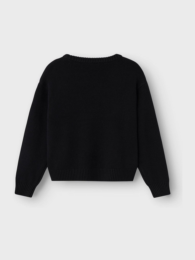 Name It Langarm Strickpullover mit verzierter Schleife - Bild 2 von 3