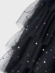 Name It Blue Tulle Mesh Frill Dress - Image 4 of 4