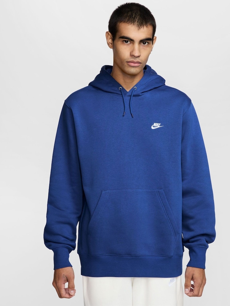 Nike Royal Blue Club Pullover Hoodie - Image 1 of 3