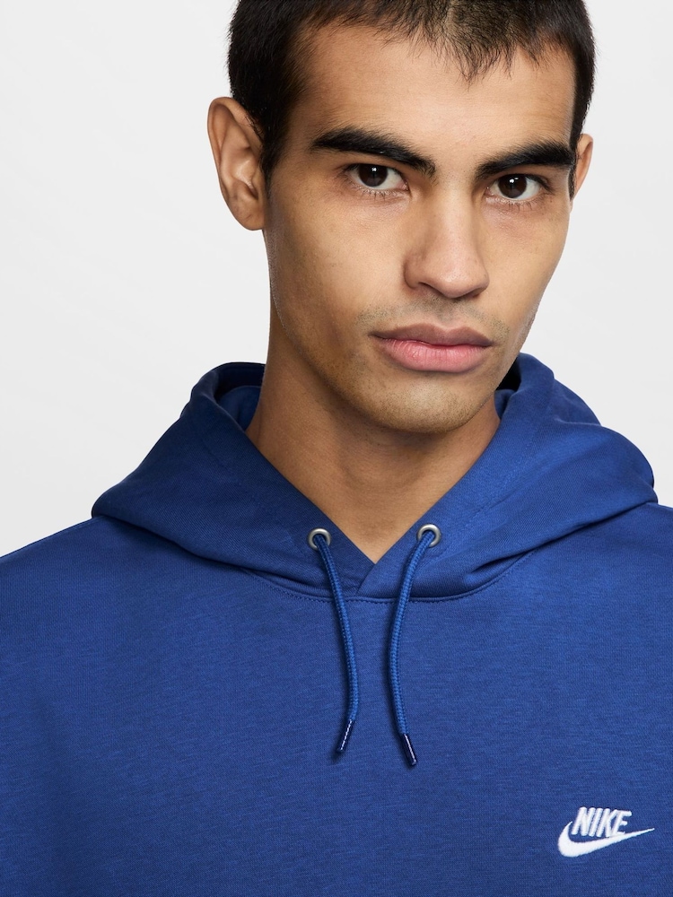 Nike Royal Blue Club Pullover Hoodie - Image 3 of 3