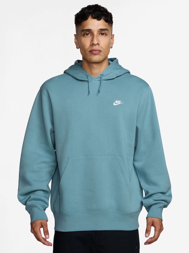 Nike Denim Turquoise Club Pullover Hoodie - Image 1 of 3