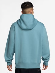 Nike Denim Turquoise Club Pullover Hoodie - Image 2 of 3