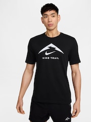 Nike Black Dri-FIT Trail Running T-Shirt - Image 1 of 4