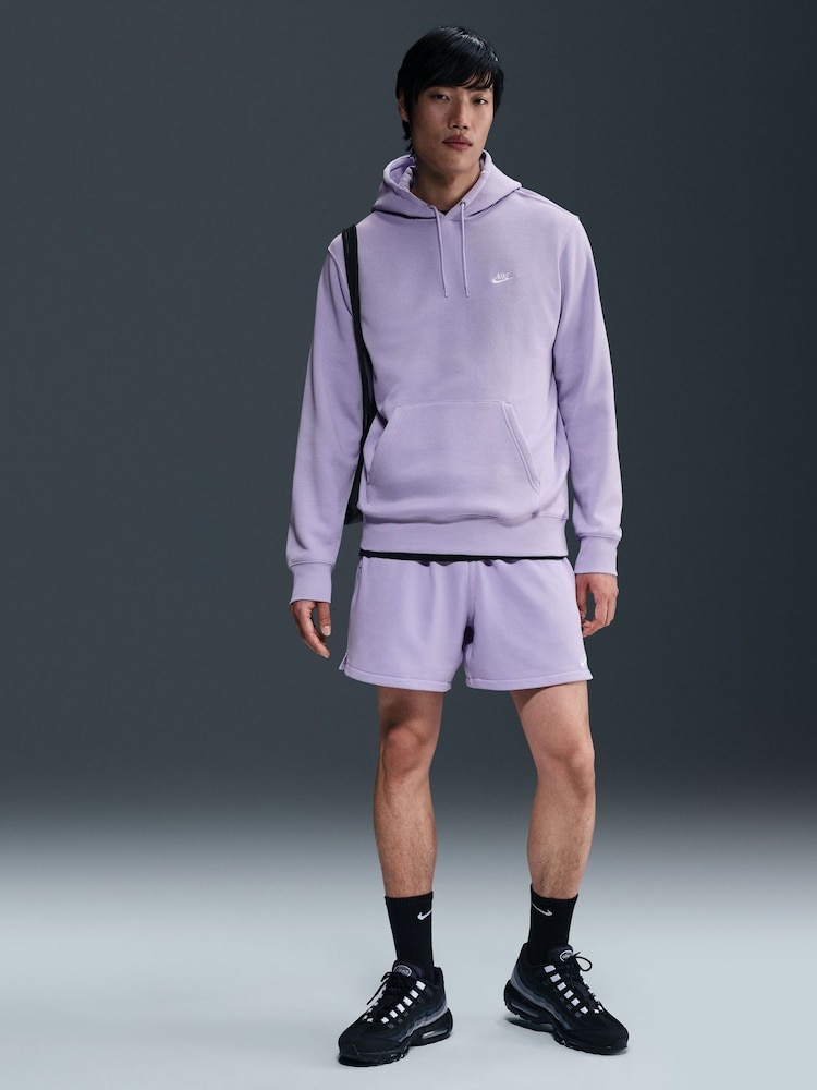 Nike Hydrangea Purple Grey Club Pullover Hoodie - Image 1 of 3