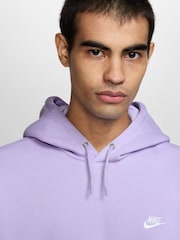 Nike Hydrangea Purple Grey Club Pullover Hoodie - Image 3 of 3