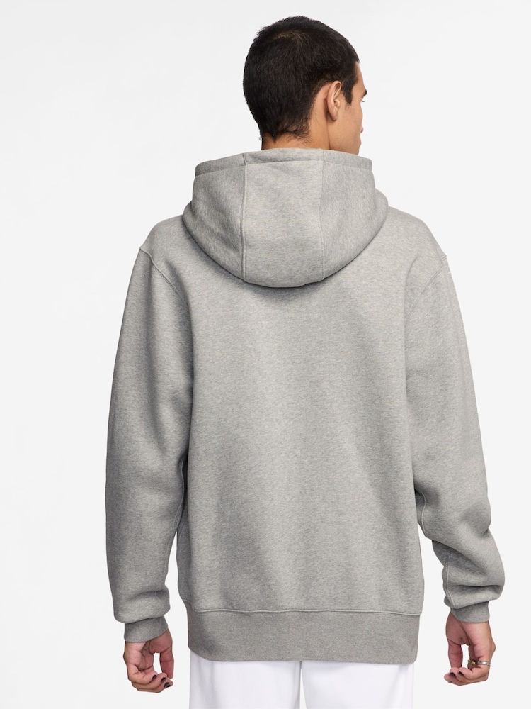 Nike Dark Grey Heather Club Full Zip Hoodie - Image 2 of 3