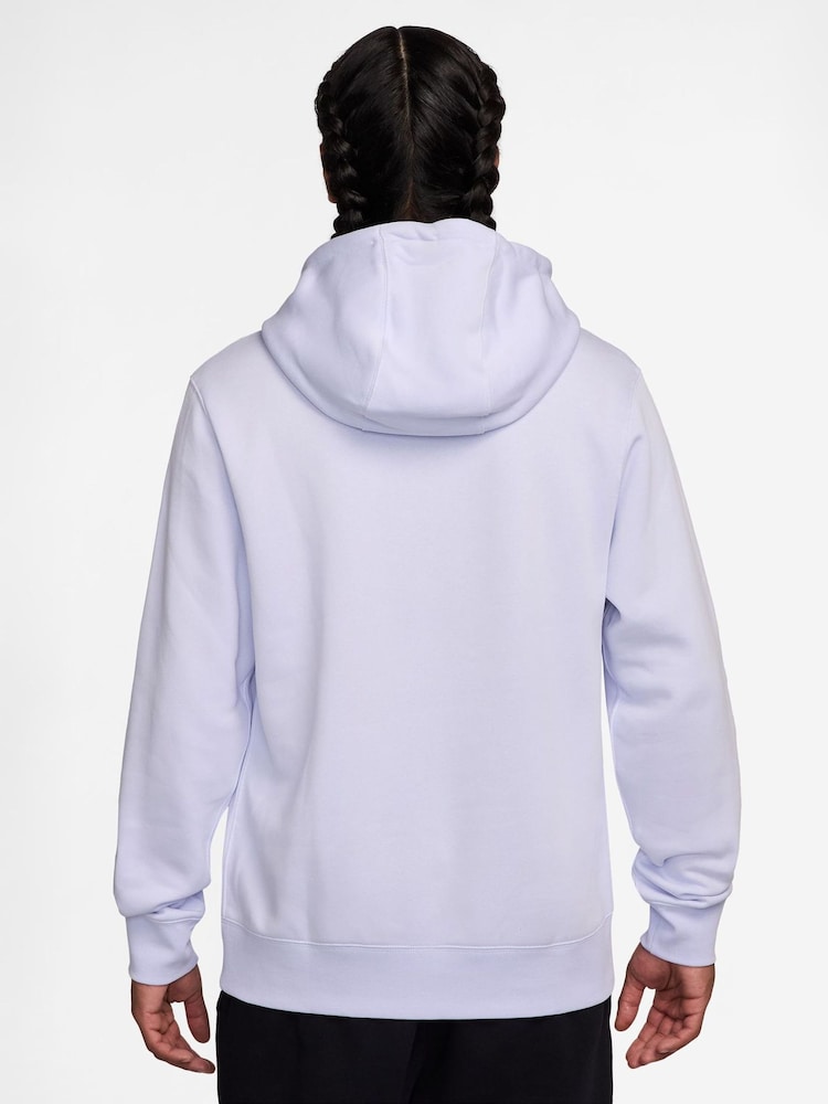 Nike Amethyst Purple Club Pullover Hoodie - Image 2 of 3