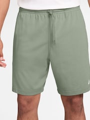 Nike Jade Green Club Knit 100% Cotton Shorts - Image 1 of 4