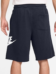 Nike Obsidian Club Graphic Print French Terry Shorts - Image 1 of 4