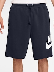 Nike Obsidian Club Graphic Print French Terry Shorts - Image 2 of 4