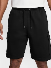 Nike Black Club Fleece Cargo Shorts - Image 1 of 4