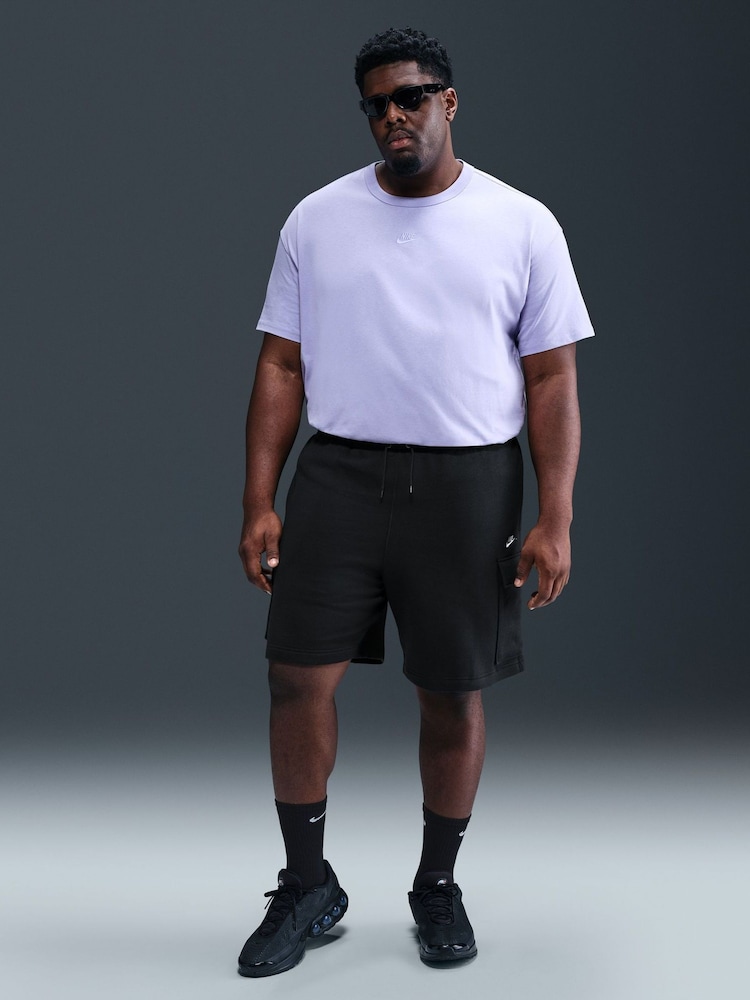 Negro - Pantalones cortos de estilo cargo de polar Club de Nike - Imagen 10 de 10