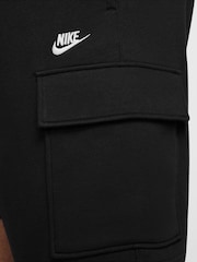 Nike Black Club Fleece Cargo Shorts - Image 4 of 4