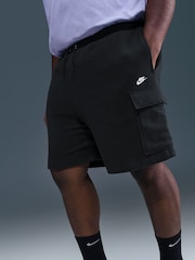 Negro - Pantalones cortos de estilo cargo de polar Club de Nike - Imagen 7 de 10