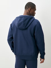 Nike Obsidian Navy Club Full Zip Hoodie - Image 2 of 4