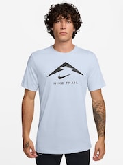 Nike Football Grey Dri-FIT Trail Running T-Shirt - Image 1 of 3