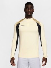 Nike Yellow/Black Dri-FIT Strike Quarter Zip Training Top - Image 1 of 3