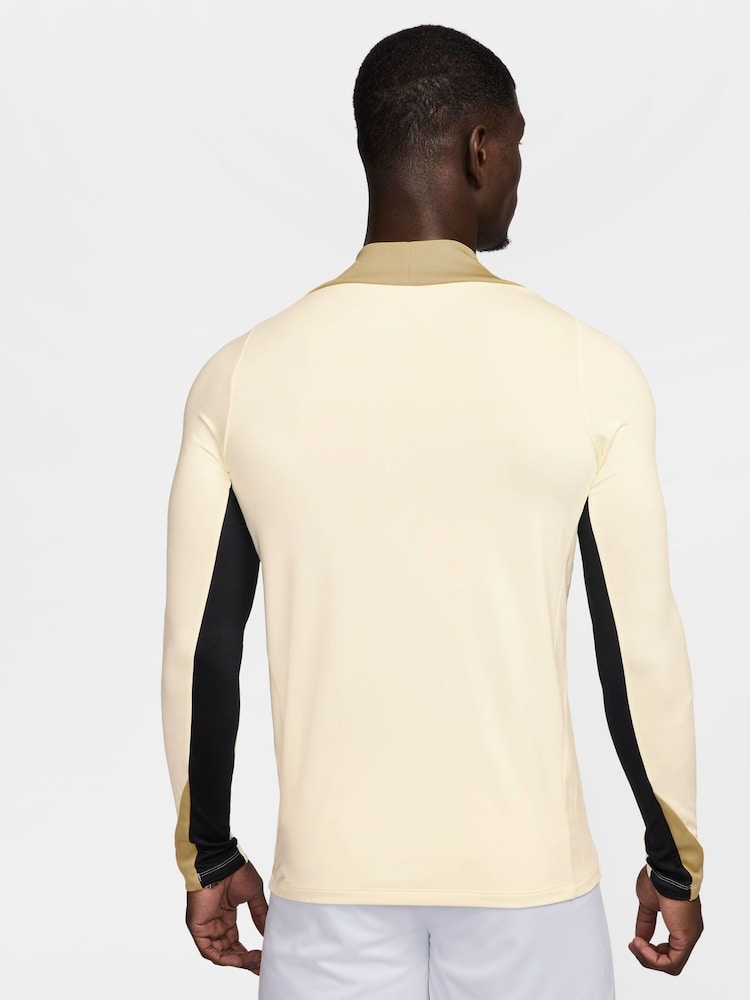 Nike Yellow/Black Dri-FIT Strike Quarter Zip Training Top - Image 2 of 3