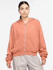 Nike Orange Sportswear Chill Terry Loose Full-Zip French Terry Hoodie - Image 1 of 3