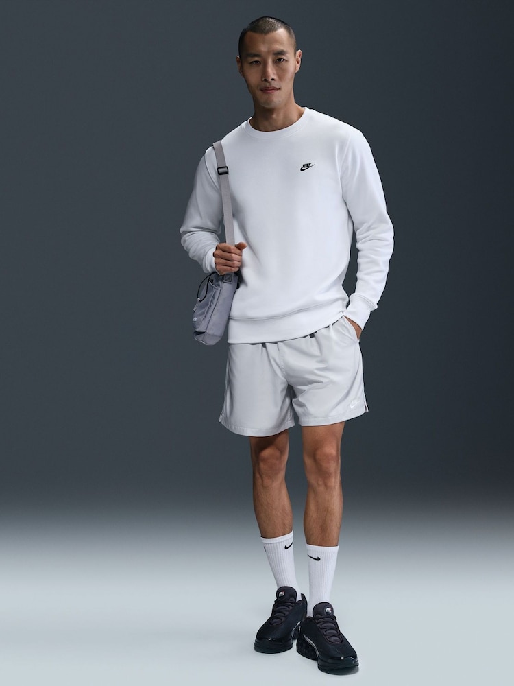 Nike White Club Crew Sweatshirt - Image 1 of 3