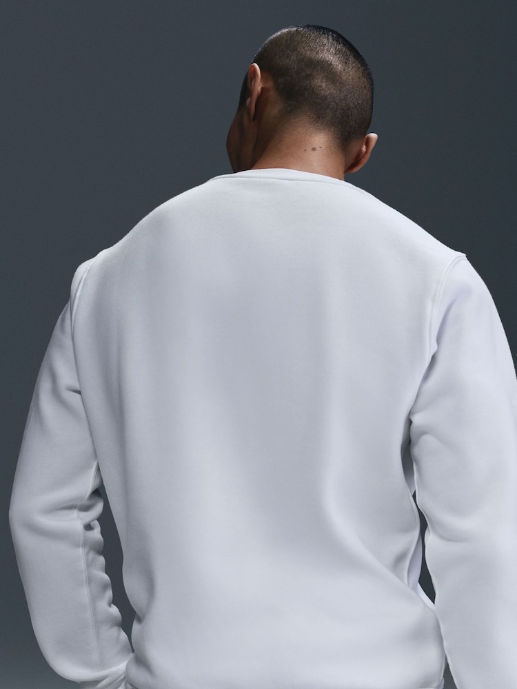 Nike White Club Crew Sweatshirt - Image 5 of 5