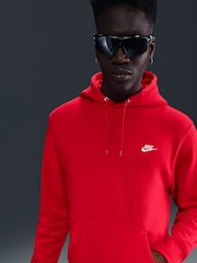 Nike University Red Club Pull Over Hoodie - Image 4 of 5