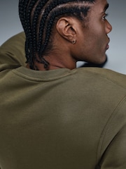 Medium Olive Green - Sudadera de cuello redondo Club de Nike - Imagen 5 de 5