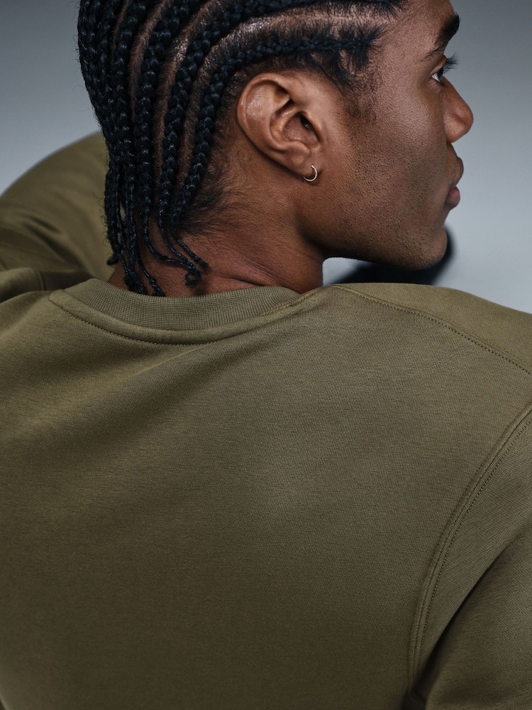 Medium Olive Green - Sudadera de cuello redondo Club de Nike - Imagen 5 de 5