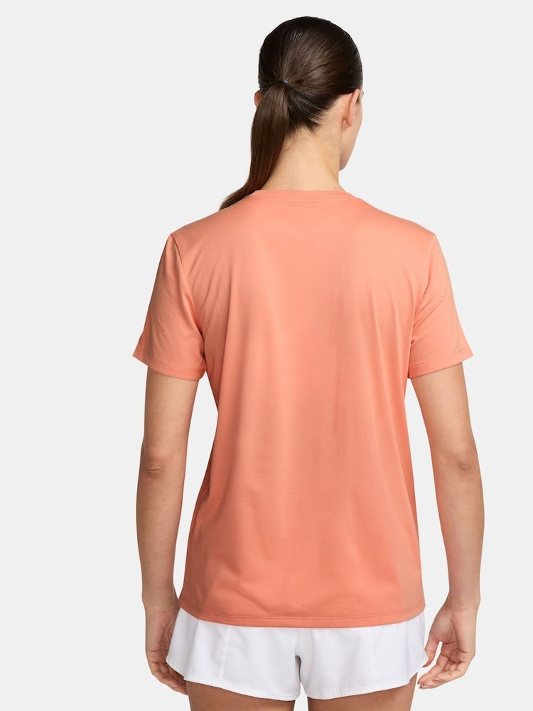 Nike Apricot Orange Dri-FIT Graphic T-Shirt - Image 2 of 3