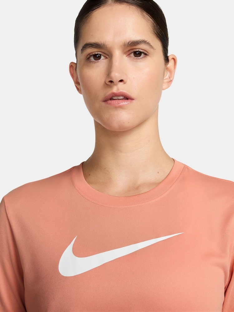 Nike Apricot Orange Dri-FIT Graphic T-Shirt - Image 3 of 3