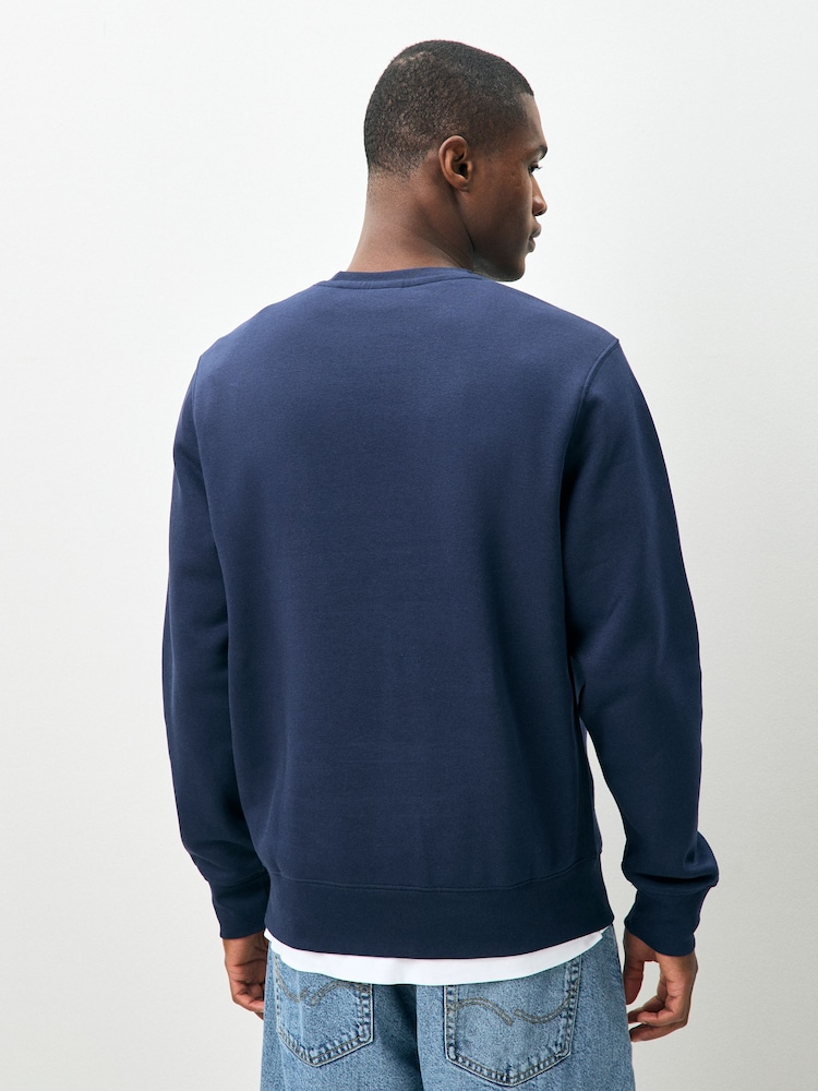 Nike Obsidian Navy Club Crew Sweatshirt - Image 2 of 3