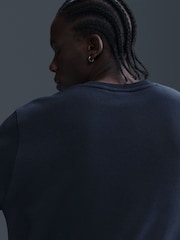 Obsidian Navy - Nike Club Sweatshirt mit Rundhalsausschnitt - Bild 9 von 10