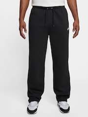 Nike Black Club Fleece Open Hem Joggers - Image 1 of 3
