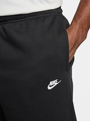 Nike Black Club Fleece Open Hem Joggers - Image 3 of 3