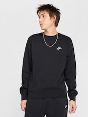 Nike Black Club Crew Sweatshirt - Image 1 of 12