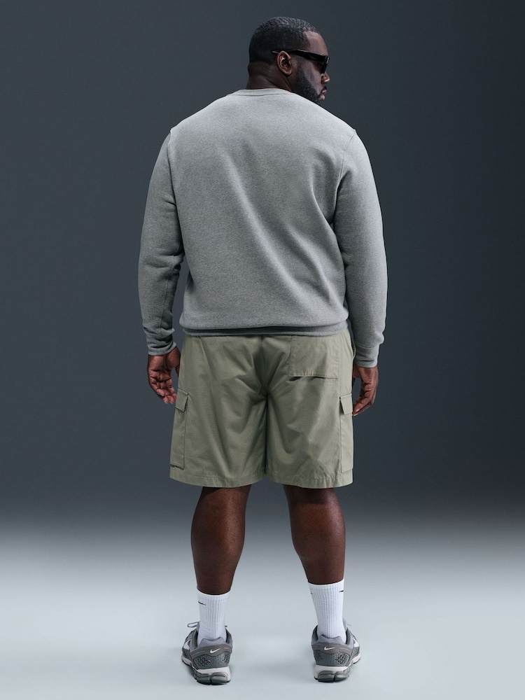 Nike Dark Grey Heather Club Crew Sweatshirt - Image 10 of 10 Nike Dark Grey Heather Club Crew Sweatshirt - Image 10 of 10