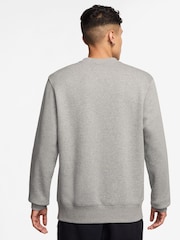 Nike Dark Grey Heather Club Crew Sweatshirt - Image 2 of 3