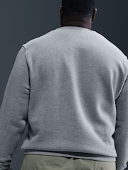 Nike Dark Grey Heather Club Crew Sweatshirt - Image 7 of 10