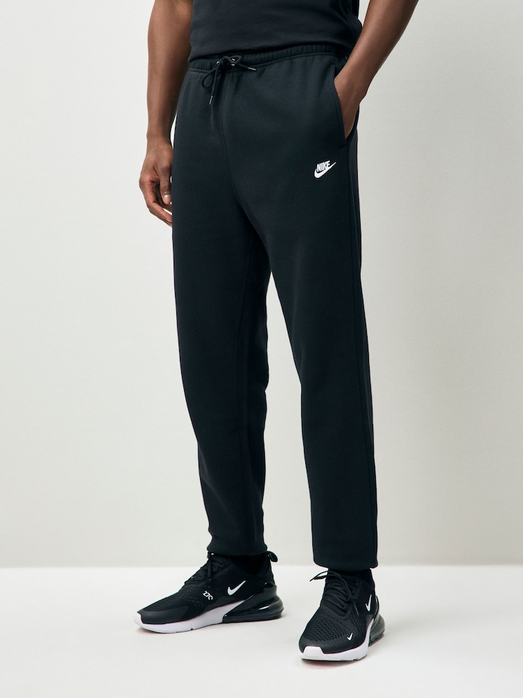 Nike Black Club Fleece Joggers - Image 1 of 4 Nike Black Club Fleece Joggers - Image 1 of 4
